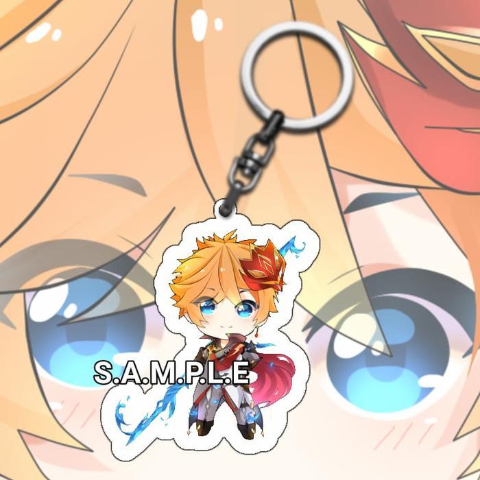 Gantungan Kunci Anime Game Genshin Impact Childe - Keychain Anime