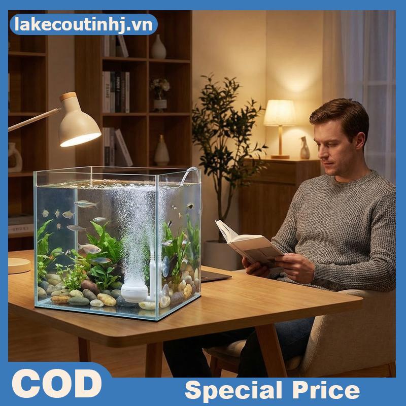 Lu Mini Fish Tank Air Stone Máy sục khí oxy Hiệu quả Nano Bubble Maker cho bể cá nhỏ Ao sục khí tinh