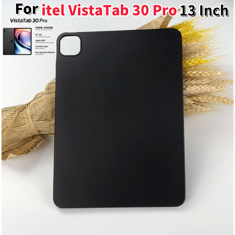 Dành Cho Itel VistaTab 30 Pro 13 "iTel Vista30 Pro 13.1" Vista Tab 30 Pro 13Inch Màu Đen Mềm Silicon