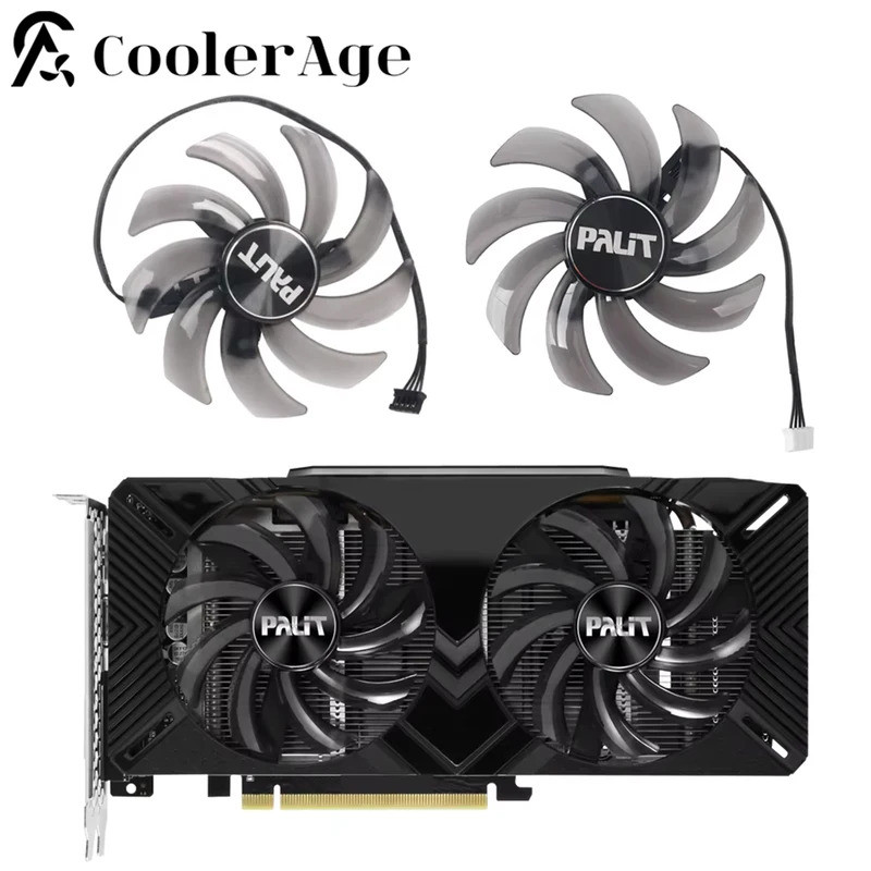 Quạt Card Video Cho PALiT GeForce GTX 1660 1660Ti RTX 2060 2070 SUPER DUAL 85MM FDC10H12S9-C Card Đồ