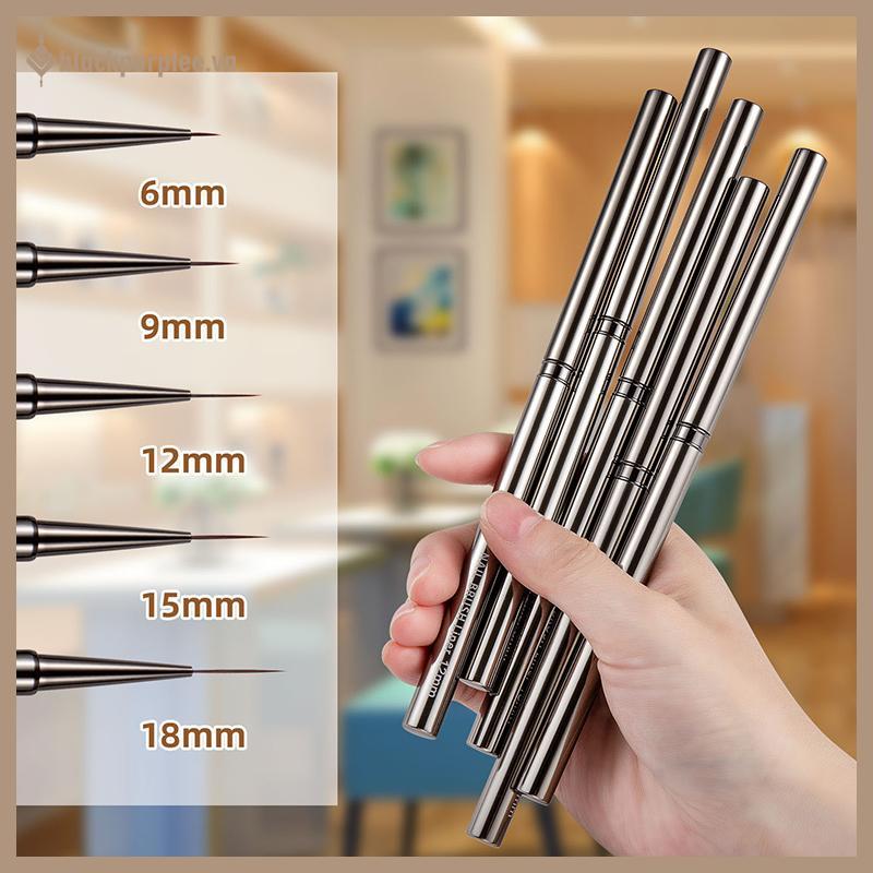 BPURPLE Nail Art Liner Brush Gel Nail Brush Gel Nail Polish Painting Brush Vẽ Nail Art Brush Pen Set