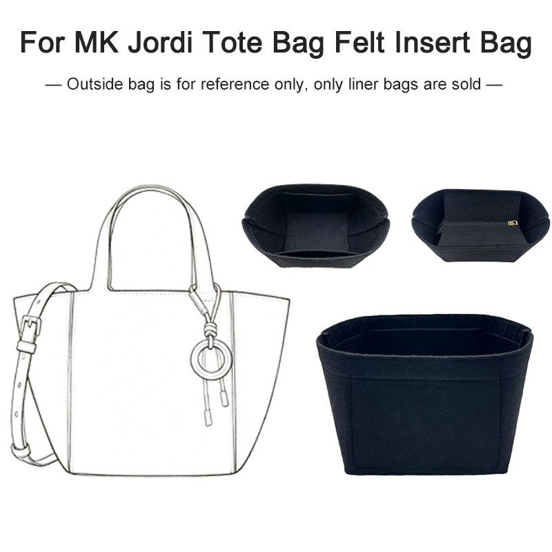 Túi chèn nỉ tùy chỉnh cho Jordi Tote, Túi đựng túi xách nhẹ có ngăn chia