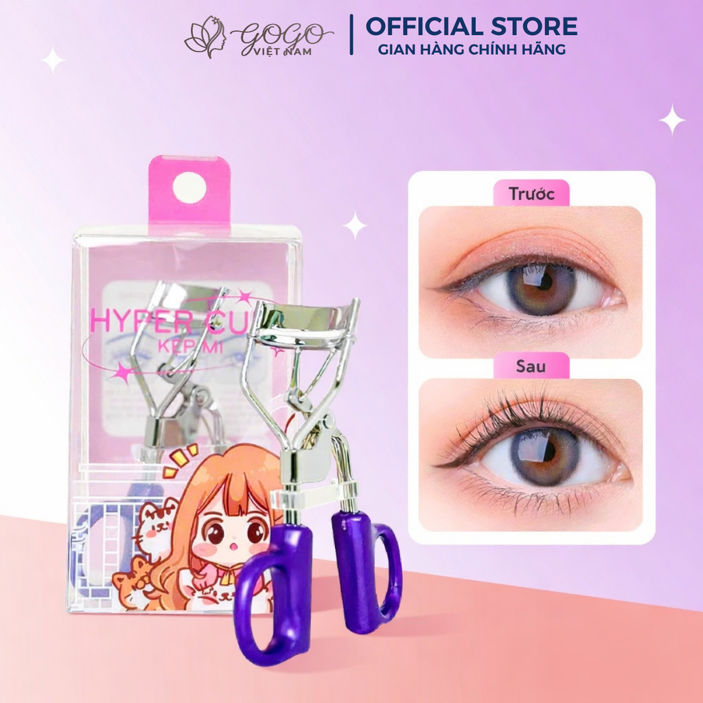 Lookme Star - Dụng cụ bấm cong mi, kẹp mi bằng thép giúp mi cong tự nhiên Trang Điểm