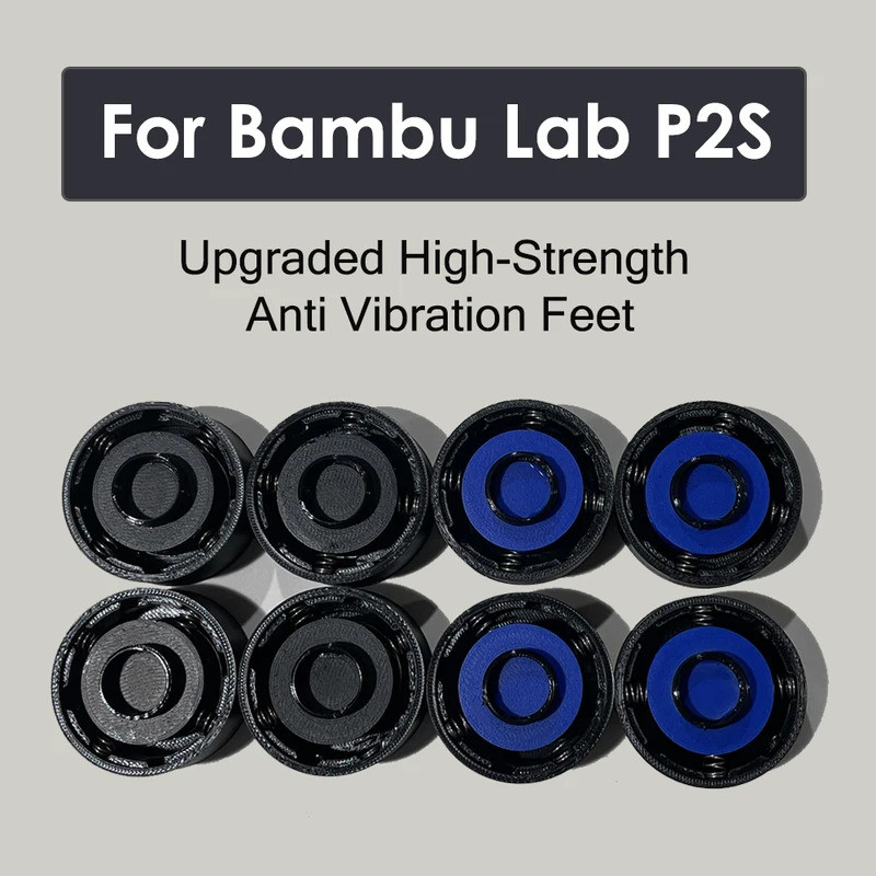 Nâng cấp HB cho Bàn chân chống rung Bambu Lab P2S Chống trượt Chống sốc Quad-Spring Foot Pad Baambul