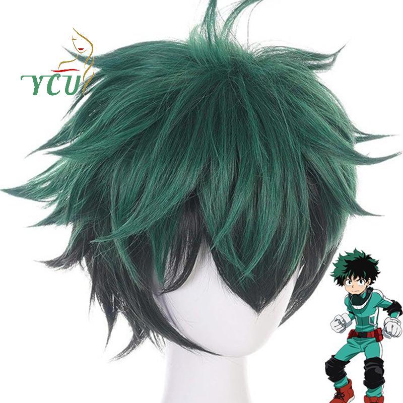 YCU Anime My Hero Giới Học Thuật Izuku Midoriya Cosplay Tóc Giả Boku Hero Học Thuật Học Thuật Cospla