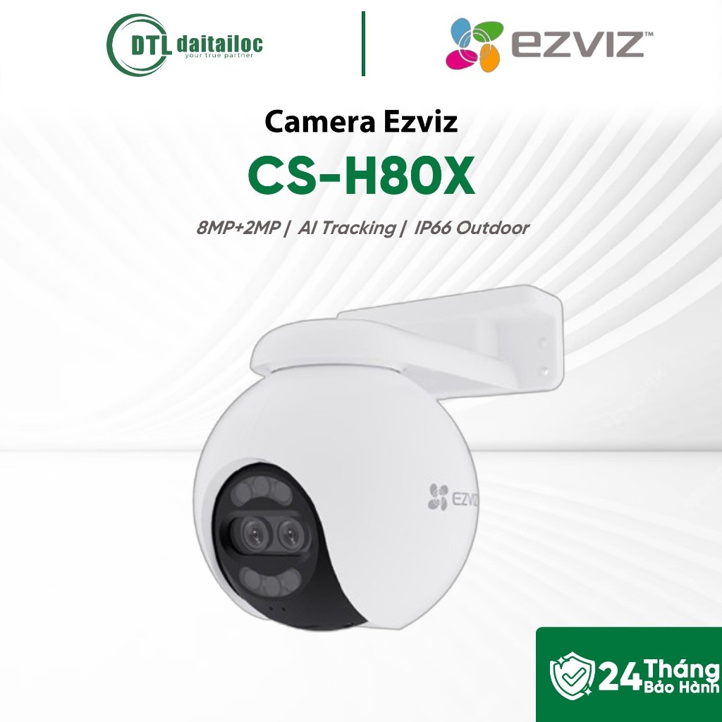 Camera Ezviz CS-H80X 8MP+2MP 4MM | Chính hãng | Bảo hành 24 tháng