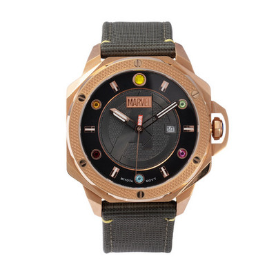Đồng hồ Disney & Marvel Nam M-9062RGB Dây Da 42 mm