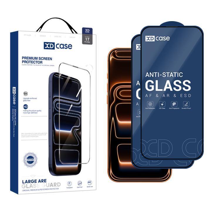 Để giao hàng XDcase 2 cái / gói Màn hình lụa in HD Kính cường lực cho iPhone 16 / iPhone 15 Pro / iP