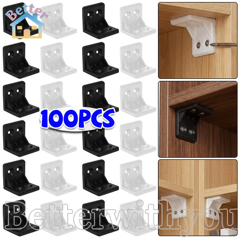[Cozy Haven] Giá đỡ góc nhựa hình chữ L - 90° Phụ kiện nẹp gia cố nội thất [Cuộc sống ấm áp]