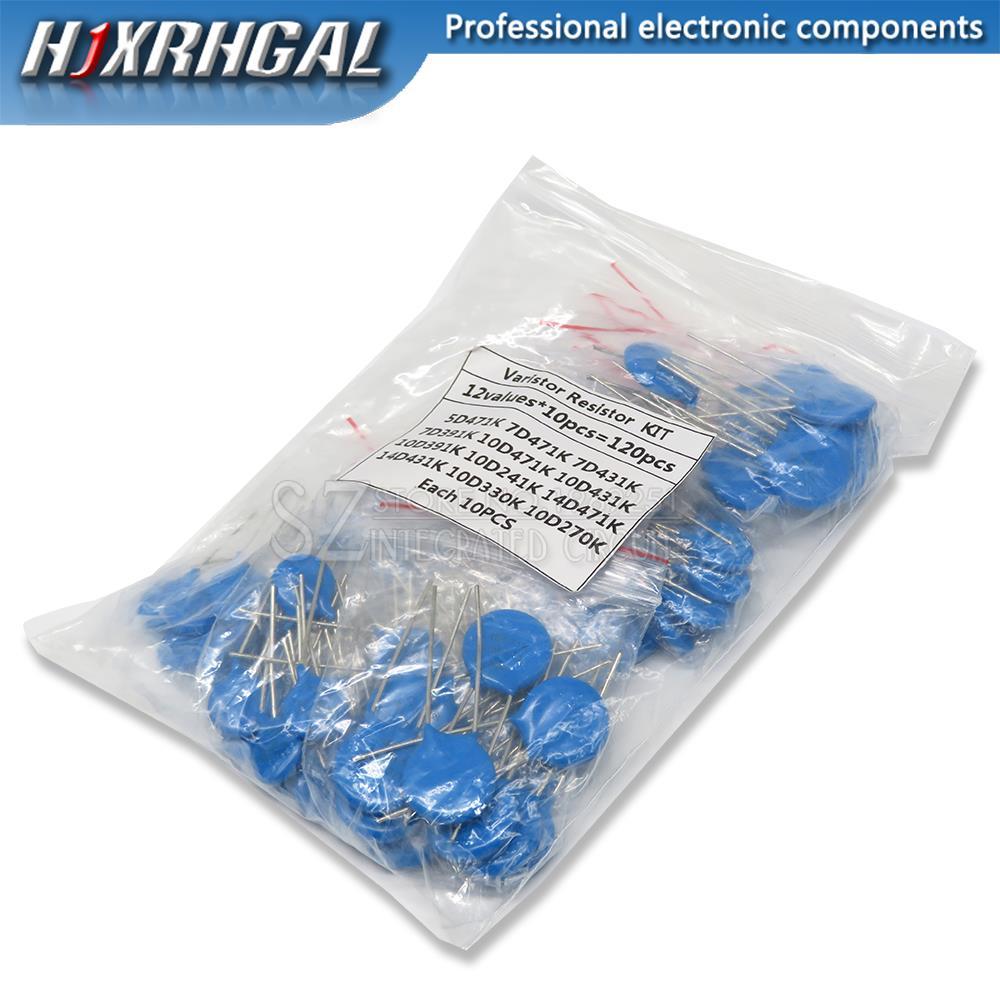 100 Chiếc = 12value * 10 Chiếc Điện Trở Biến Thể Các Loại Bộ 5D471K 7D471K 7D431K 7D391K 10D471K 10D