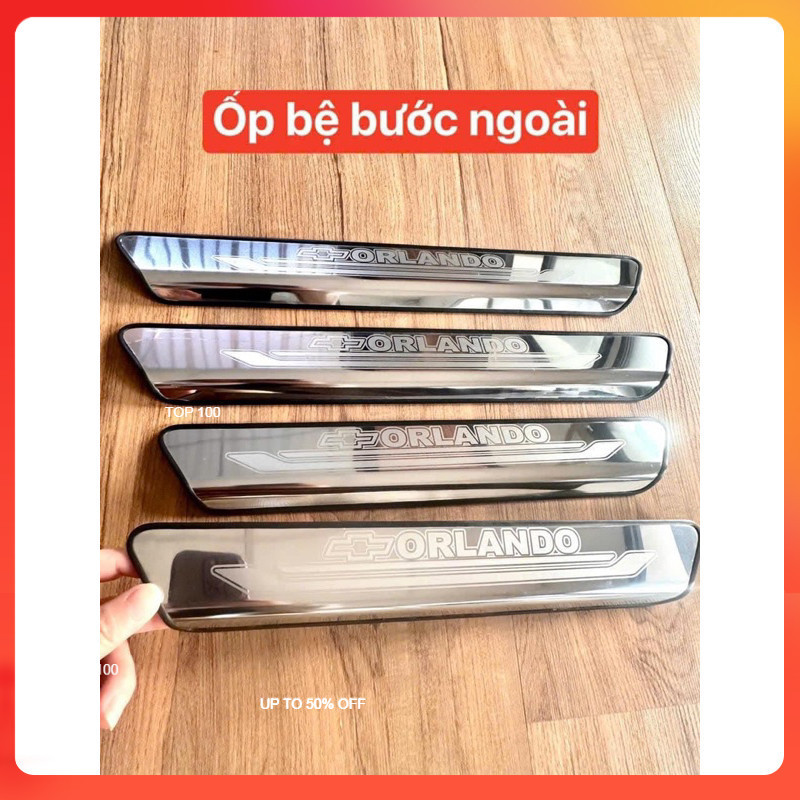 🔥ORLANDO🔥 Ốp bệ bước chân chống trầy danh cho tất cả các dòng xe orlando , chevrolet orlando chất li