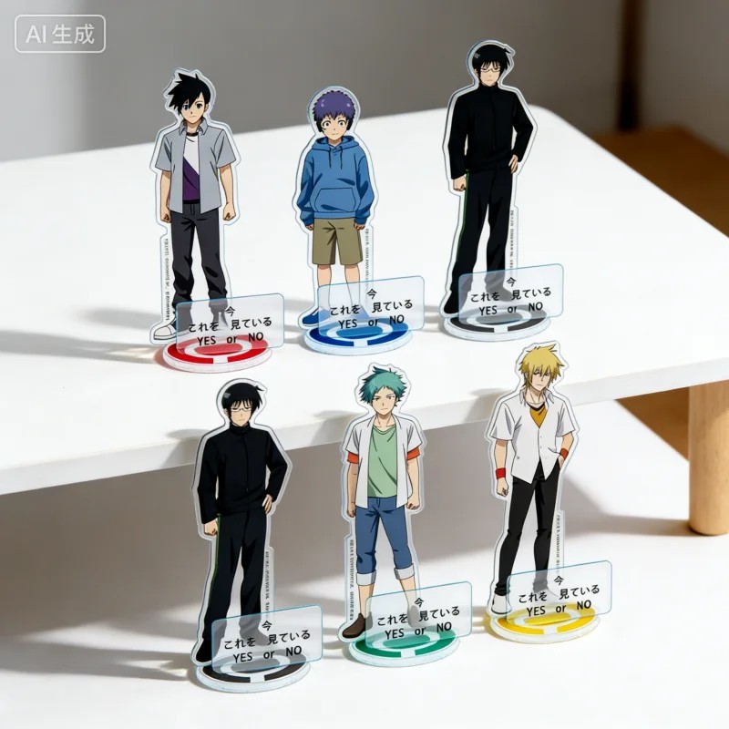 Standee Tasuketsu Fate of the Majority Mô Hình Mica 15cm Nhân Vật Saneatsu Narita Ryōhei Sudō Trang 