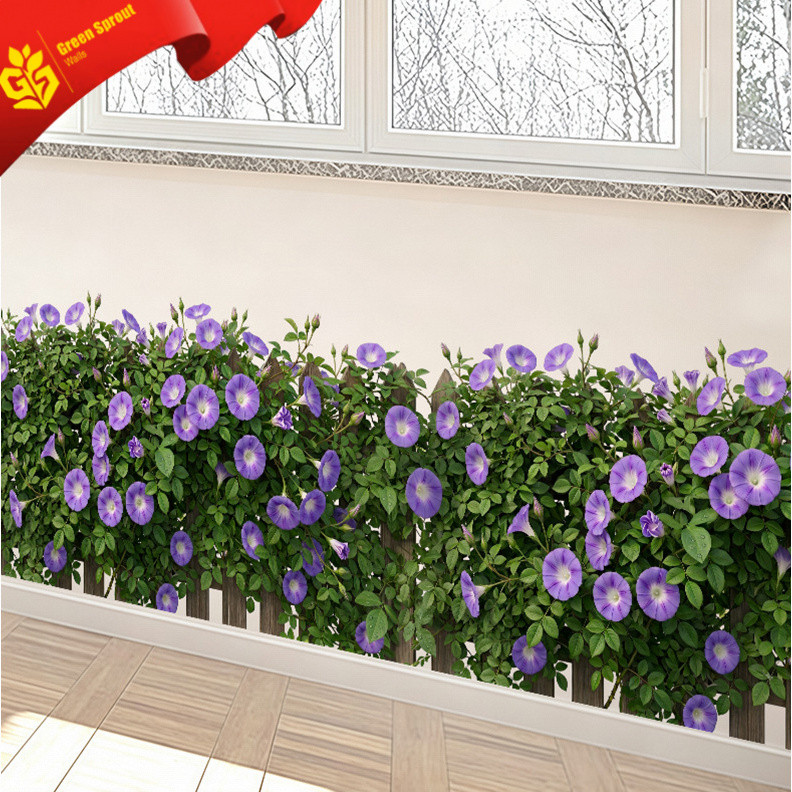 Miếng Dán Tường PVC Tự Dính Có Thể Tháo Rời Chống Thấm Nước Chống Bẩn Buổi Sáng Vinh Quang Hàng Rào 
