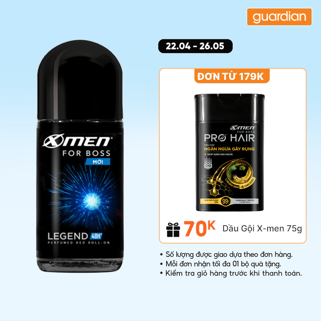 Lăn Khử Mùi X-Men For Boss Legend 50ml