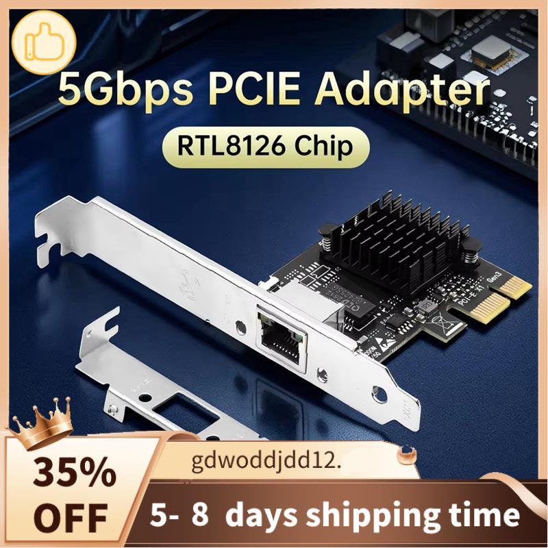 Card mạng Gigabit cao cấp RTL8126 Ethernet PCIE Wlan Adapter RTL8126 100Mbps / 1G / 2.5G / 5G Gigabi