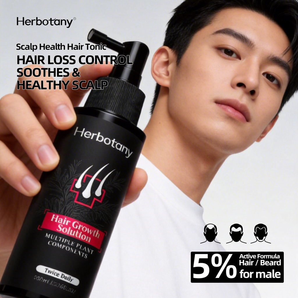 Herbotany Anti Hair Fall Ampoule Serum - Haircare Reduces Hair Loss & Strengthens Growth with Ginger
