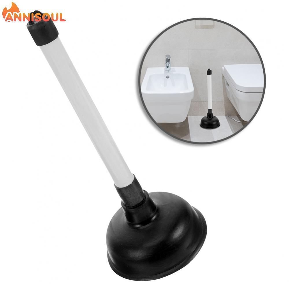 [NISO]Toilet Plunger Easy To Clean Long Sturdy Handle Powerful Suction Multi-use Tool