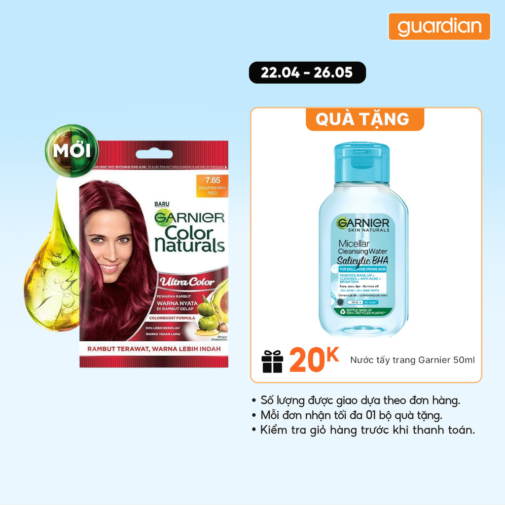 Kem Nhuộm Tóc Garnier Color Naturals Crème Riche 30Ml + 30Gr