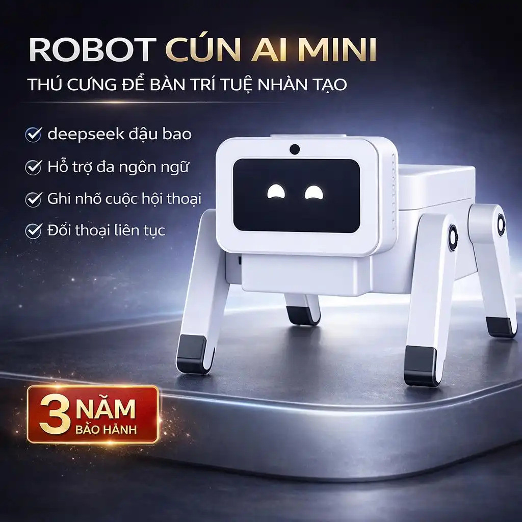 Robot chó AI robot AI robot thông minh robot thú cưng điện tử robot để bàn robot tương tác điều khiể