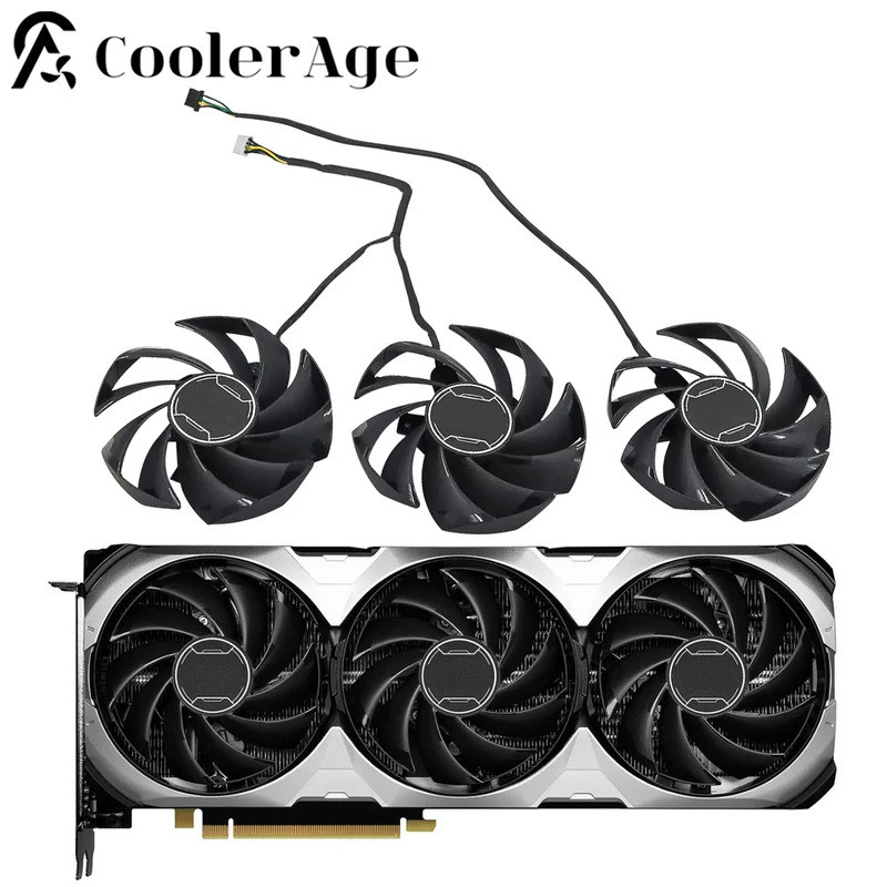 Dành Cho MSI GeForce RTX 4060 Ti 4060 VENTUS 3X Quạt Card Video Mới 87MM PLD09210S12HH RTX4060 RTX40