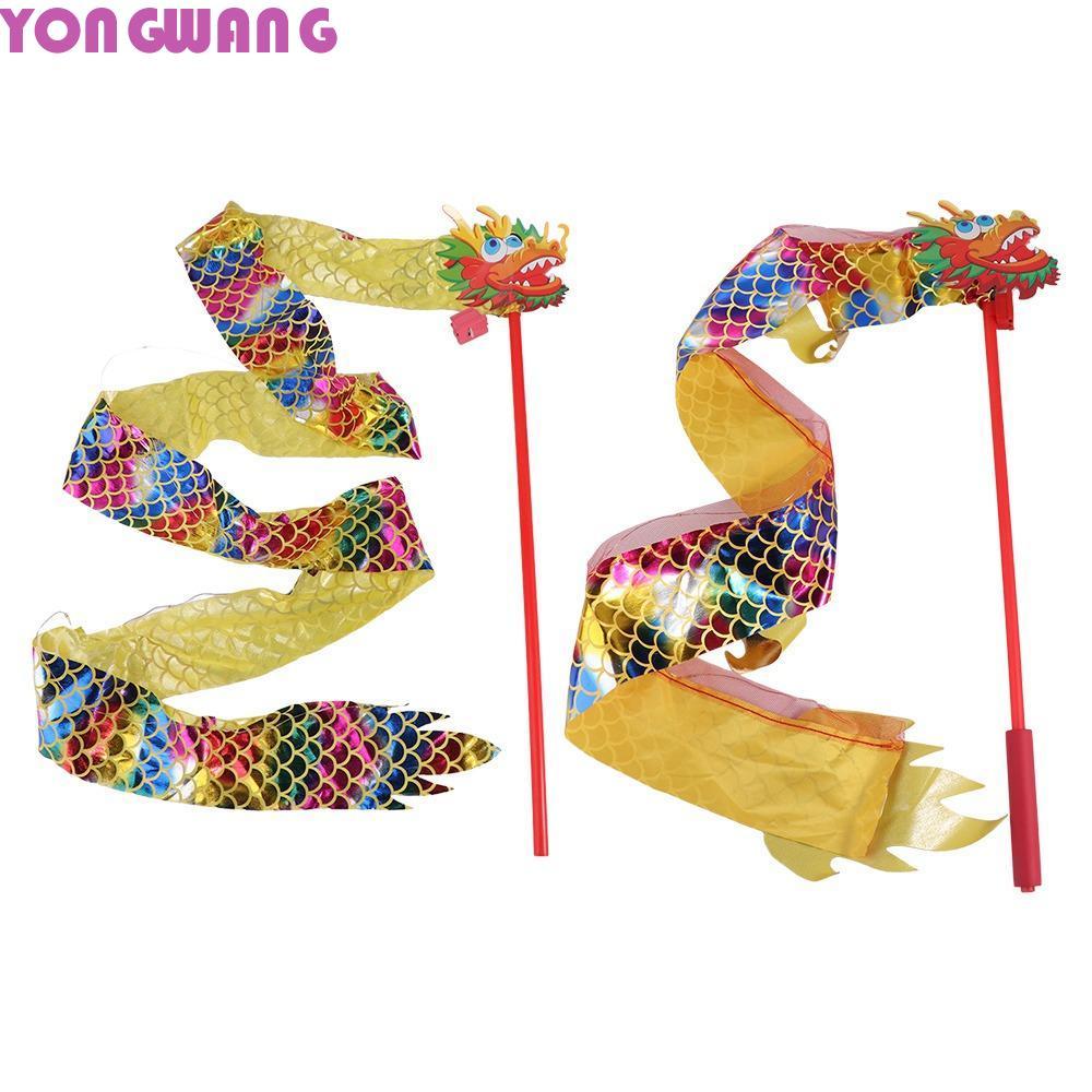 Đèn lồng múa rồng dạ quang YONGWANG66HR, Đèn lồng khiêu vũ ruy băng rồng dễ thương phong cách, Đèn l