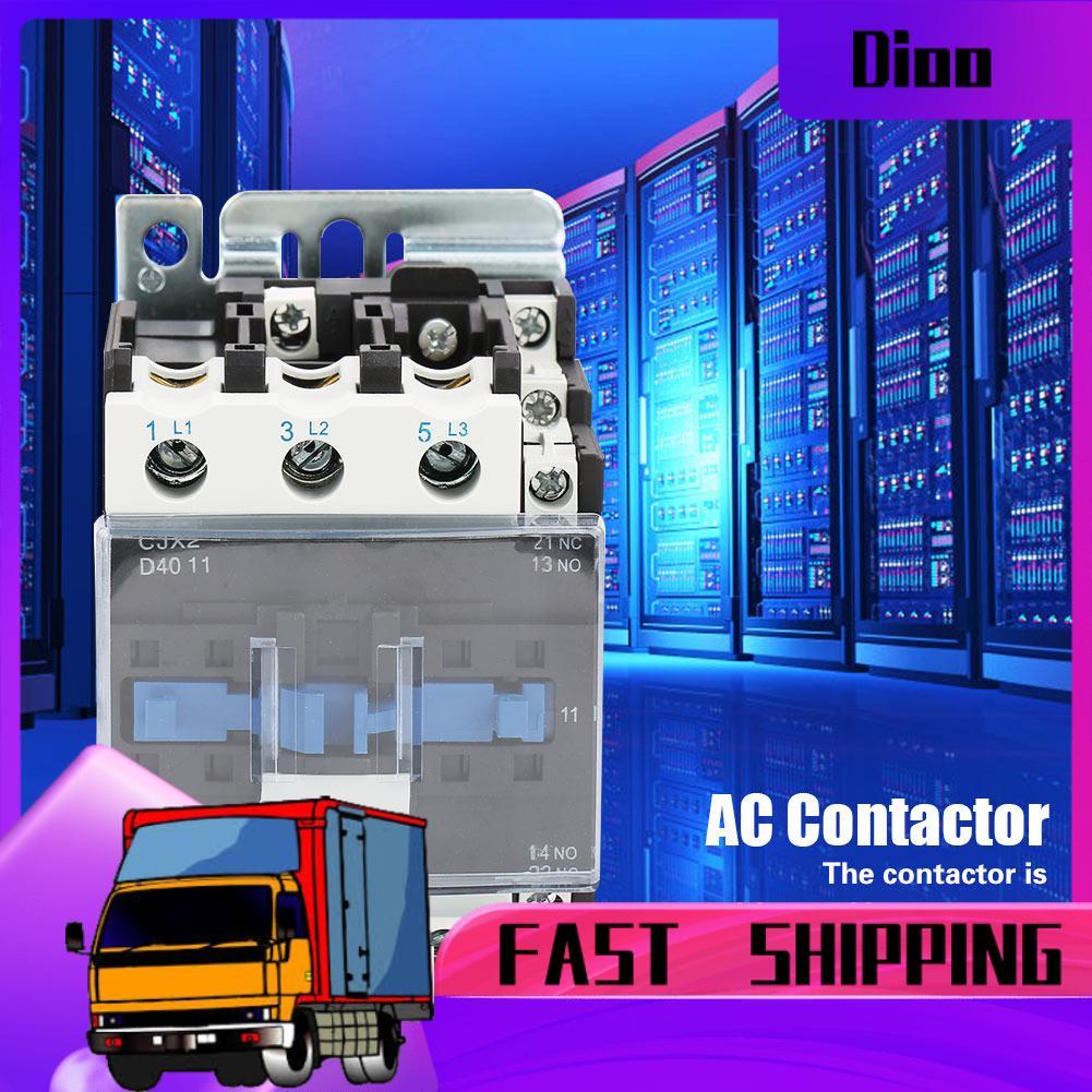 dioo Công tắc tơ AC công nghiệp 220V 40A CJX2-4011 Bộ điện có độ nhạy cao