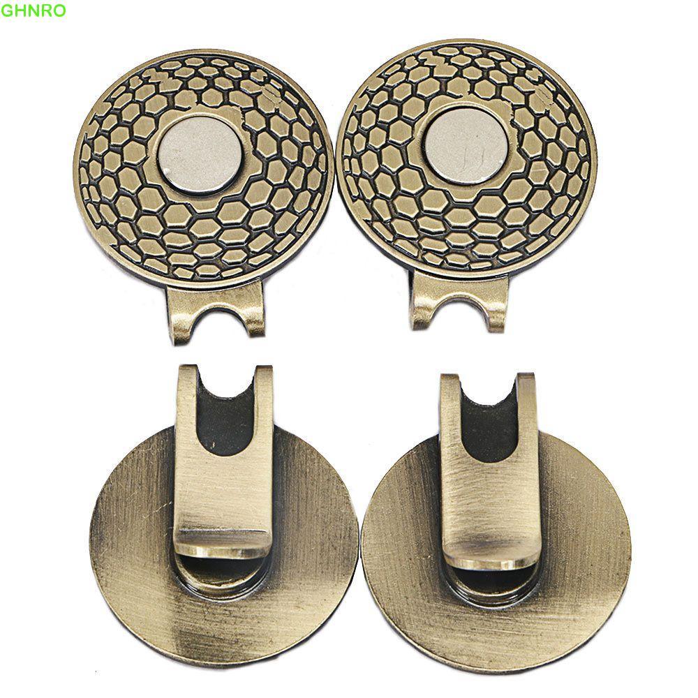 GHNRO Golf Ball Marker Golf Training Aid 20 / 25mm Ball Marker Holder Kim loại Golf Marker Quà tặng 