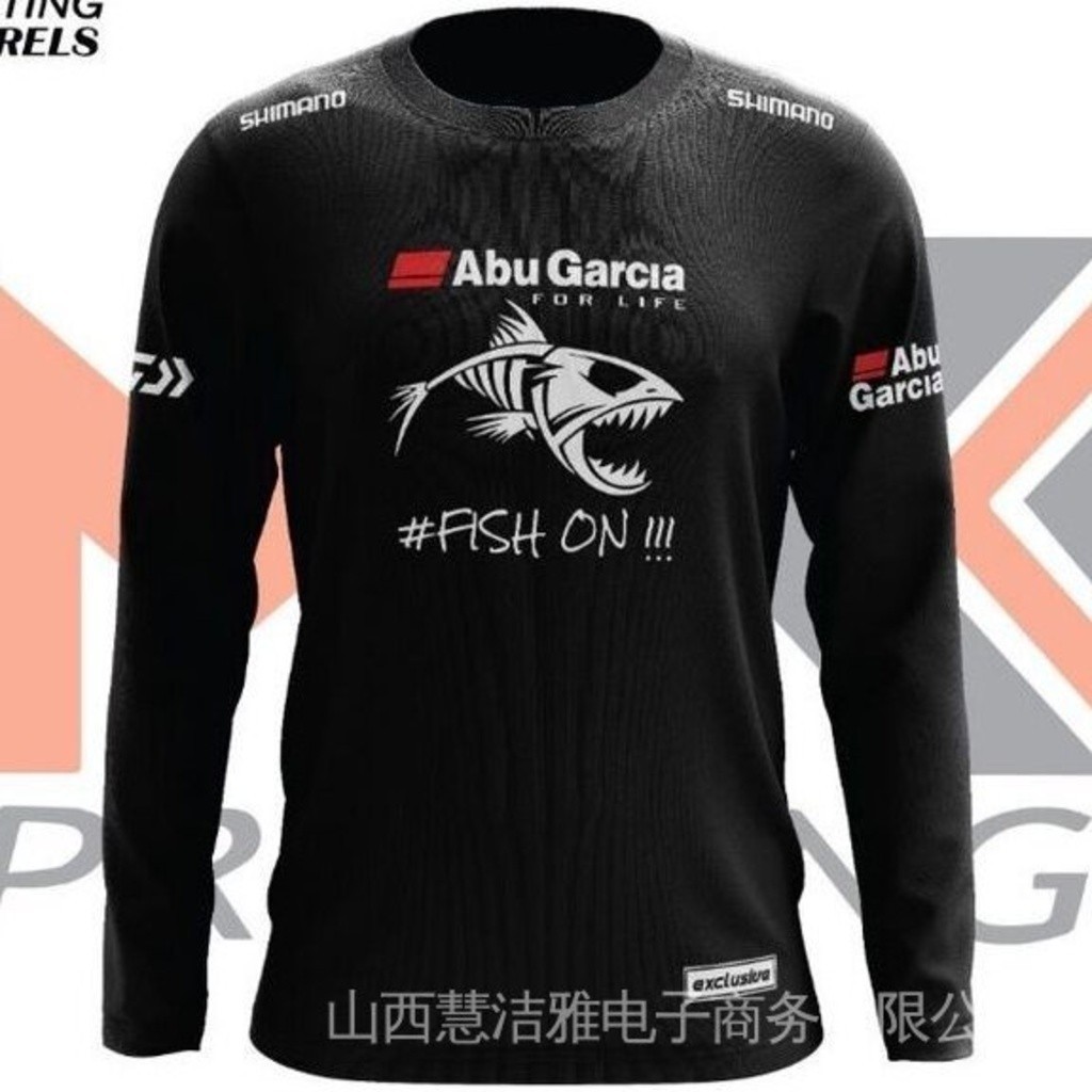 Thời trang ☝ 2025 Abu Garcia cá trên sợi nhỏ áo câu cá áo sơ mi câu cá macing áo sơ mi Shimano Daiwa