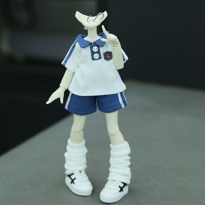Quần áo búp bê BABYBELL 3.0 1 / 12BJD Quần áo đồng phục đi học phù hợp với quần short 【 VN 】