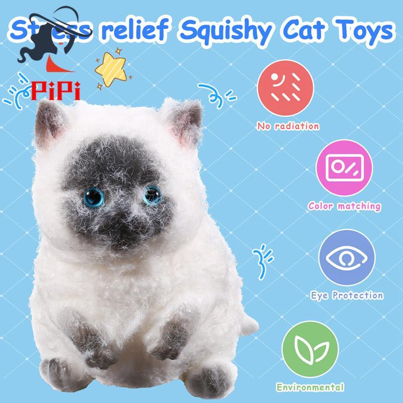 Nhỏ Squishy Đồ Chơi Mèo Giảm Căng Thẳng Mèo Squishy Đồ Chơi Mèo Ngộ nghĩnh Squishy Đồ Chơi Mèo Dễ Th
