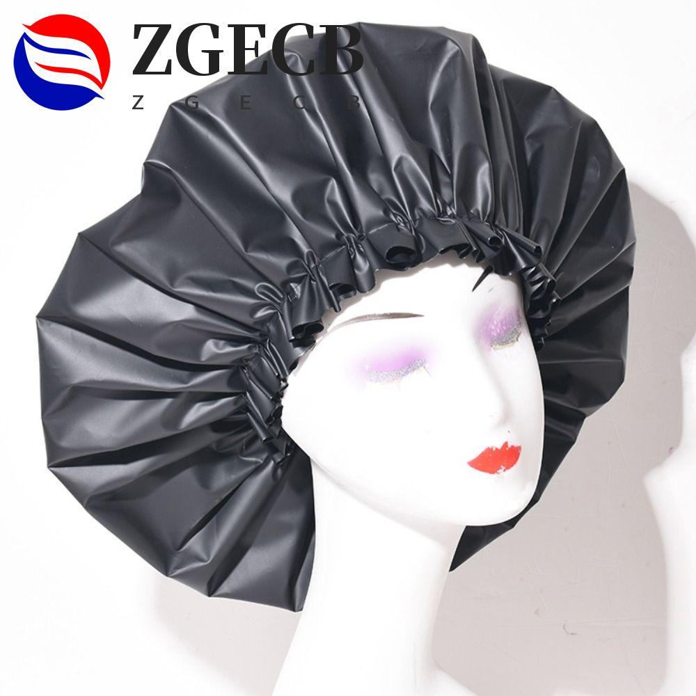 Mũ tắm ZGECB, Mũ tắm EVA SPA, Bonnet Size Lớn Màu Co Giãn Nữ