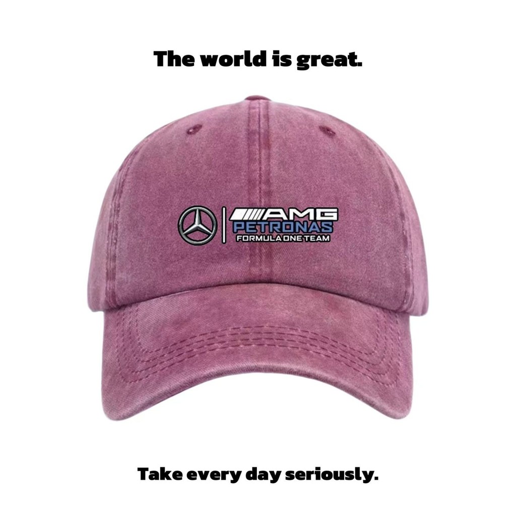 AMG Mercedes Đội Đồng Phục Đua Xe Đồng Phục Mercedes-Benz Benz Công Thức Mũ Mũ Bóng Chày Nam Nữ