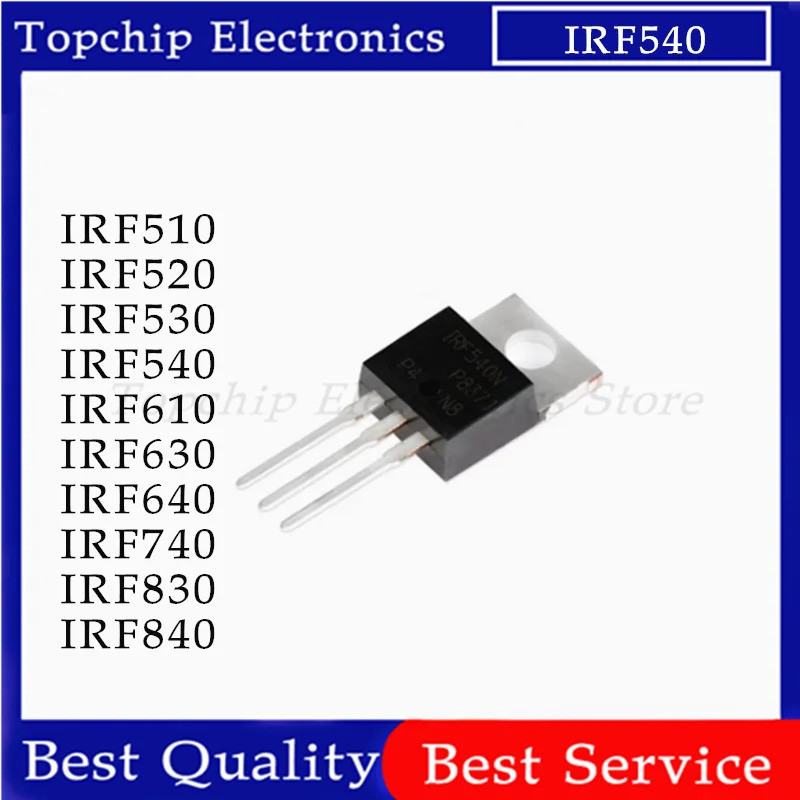 5 Chiếc IRF510 IRF520 IRF540 IRF640 IRF740 IRF840 IRF630 IRF630N IRF510N IRF540N IRF644 IRF530N IRF6