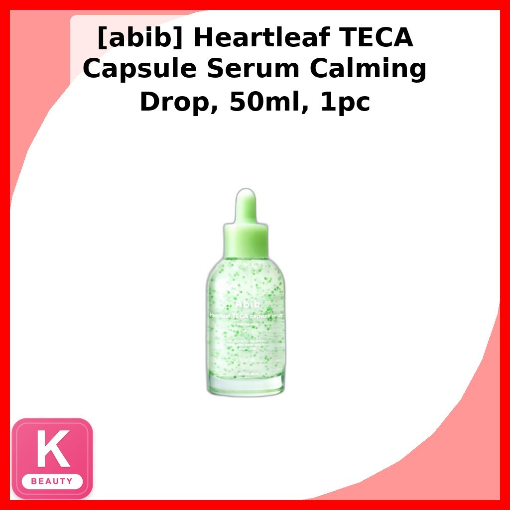[abib] Heartleaf TECA Capsule Serum Calming Drop, 50ml, 1pc / Serum Hàn Quốc / Green Micro-Caps / Ch
