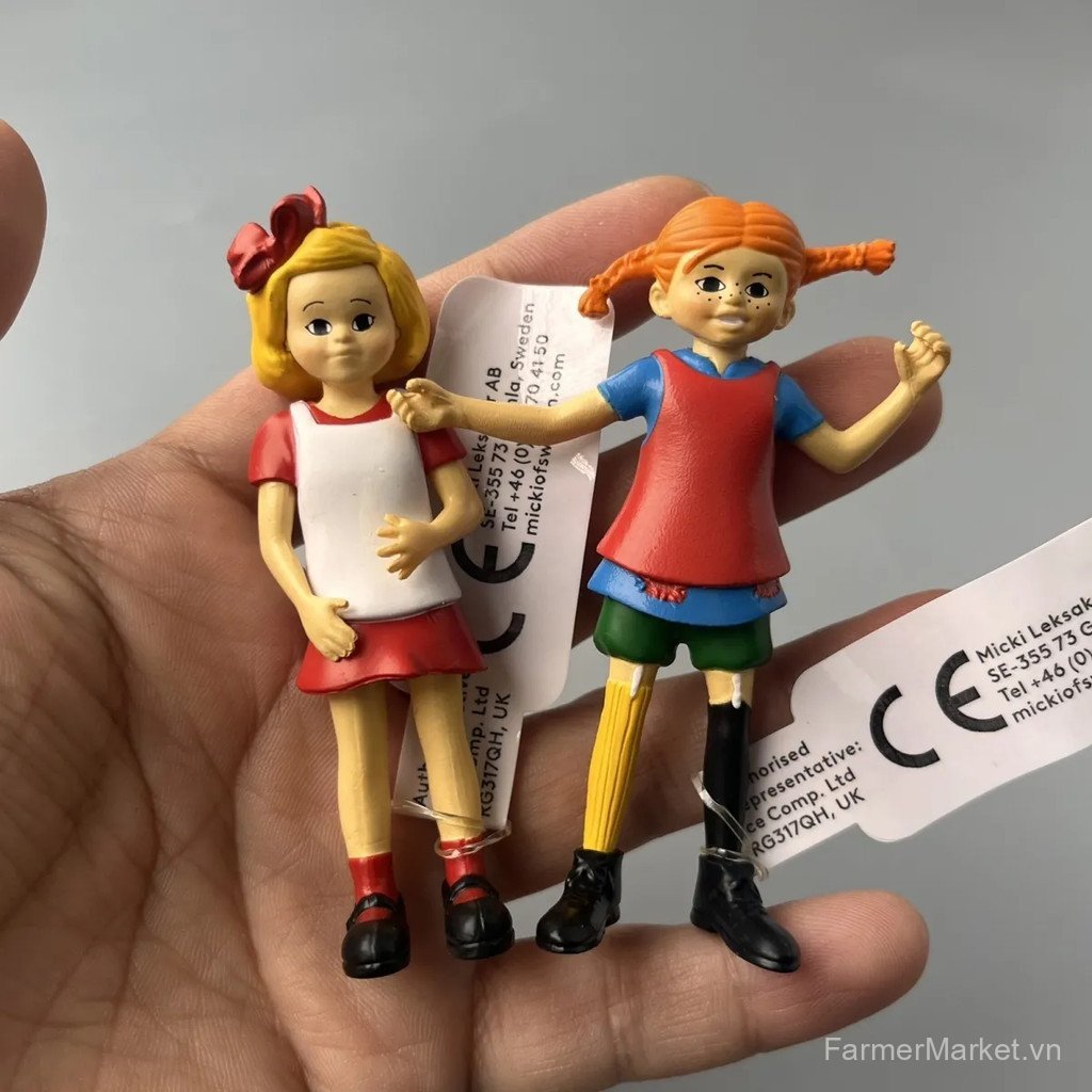 Annika Pippi Tommy Hình Pippi Longstocking Đồ chơi mô hình Quà tặng sinh nhật