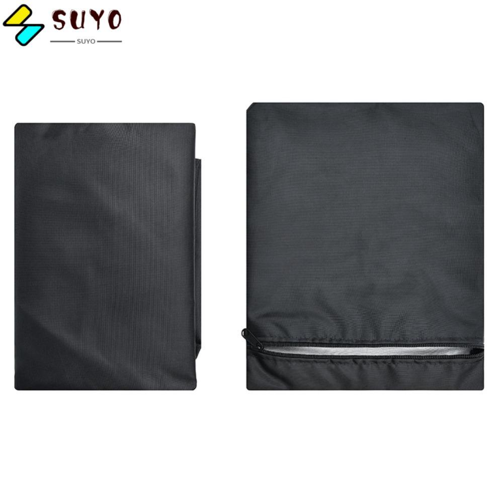SUYO Chaise Lounge Ghế Cover, Vải Đen Chống Thấm Nước Chaise Lounge Cover, Bền Chống Bụi Gấp Ngoài T
