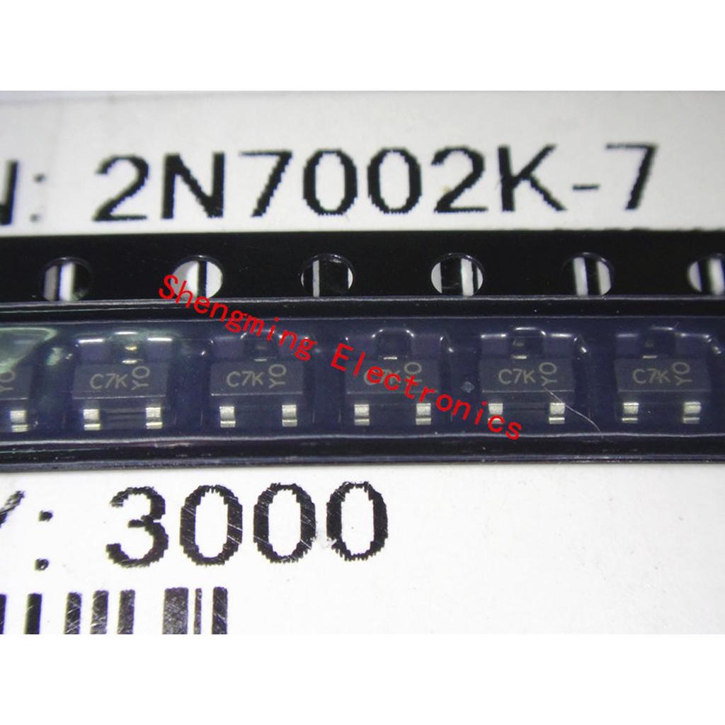 100 bóng bán dẫn 2N7002K C7K SOT-23