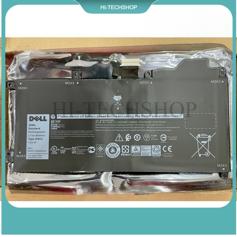 ⭐ [Hàng ZIN] Pin laptop Dell Latitude 7200 7210 2-IN-1, KWWW4 D9J00 9NTKM 1FKCC 38Wh