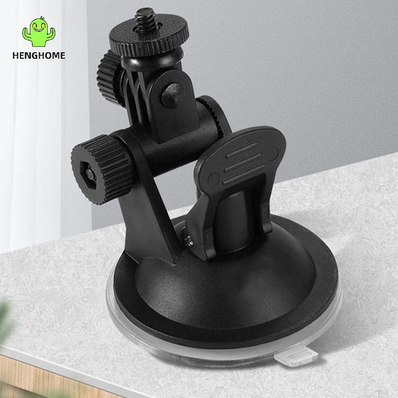 HENGHOME Camera Hành Động Mini Hút Cốc Giá Đỡ Kính Chắn Gió Ô Tô Giá Đỡ Camera Adapter Xoay 360 Độ P