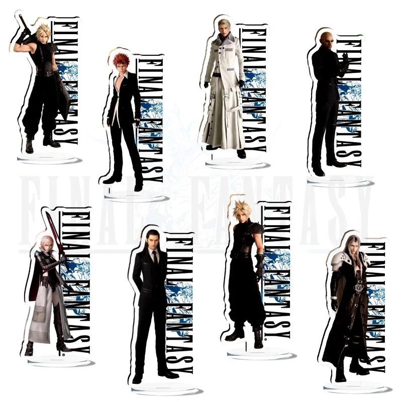 Standee Final Fantasy VII Remake Mô Hình Mica Acrylic FF7 Nhân Vật Cloud Strife Sephiroth Trang Trí 