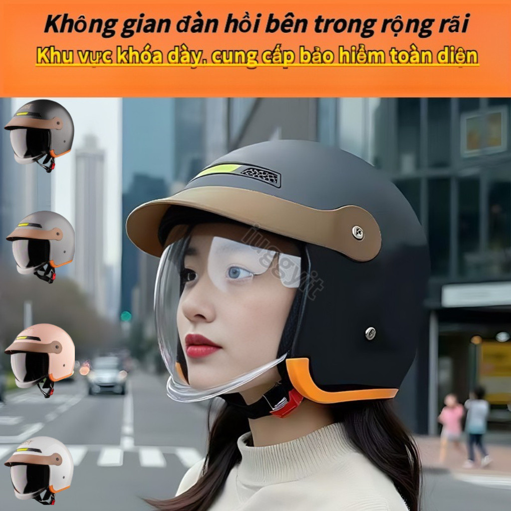 🔥mũ bảo hiểm lưỡi trai,mũ bảo hiểm nữ,mũ bảo hiểm nửa đầu,mũ bảo hiểm có kính,mũ bảo hiểm cute