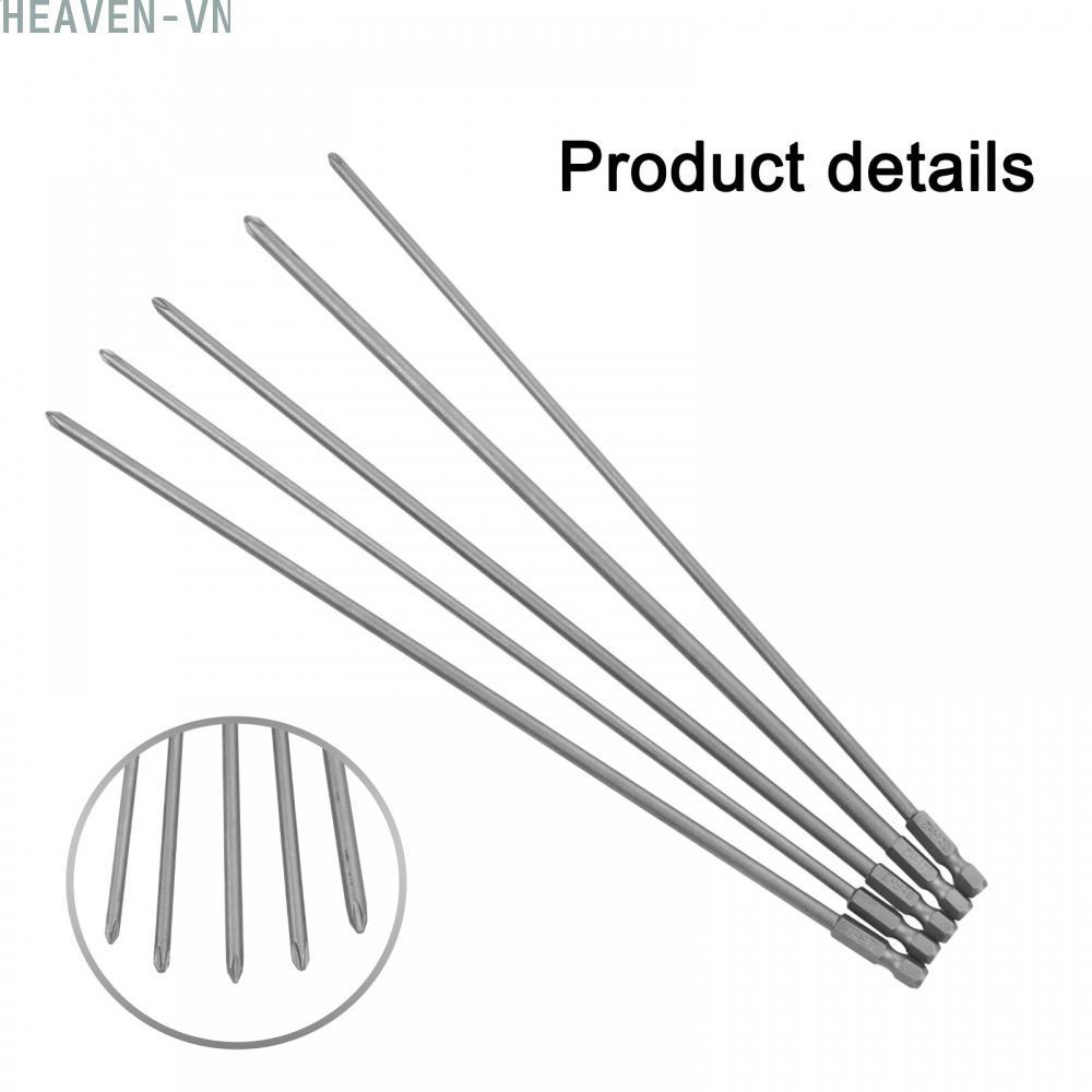 Bộ tuốc nơ vít từ tính 5 chiếc PH1 PH2 300mm cho dụng cụ điện và cầm tay