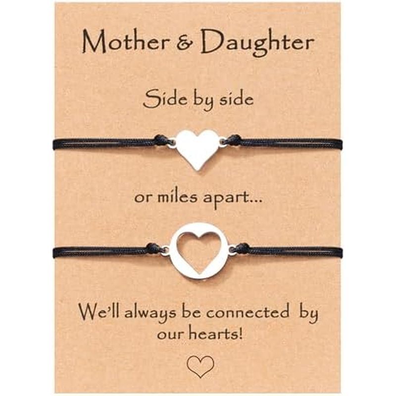 MANVEN Valentines Day Gifts for Daughter Kids Mother Daugther Bracelets Jewelry Christmas Birthday G