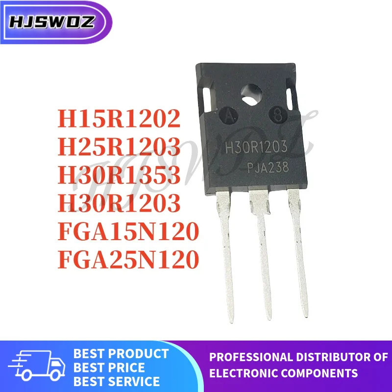 5 CÁI / H15R1203 H25R1203 H30R1353 H30R1203 FGA15N120 FGA25N120 TO-247 bóng bán dẫn mos chip ic F5XG