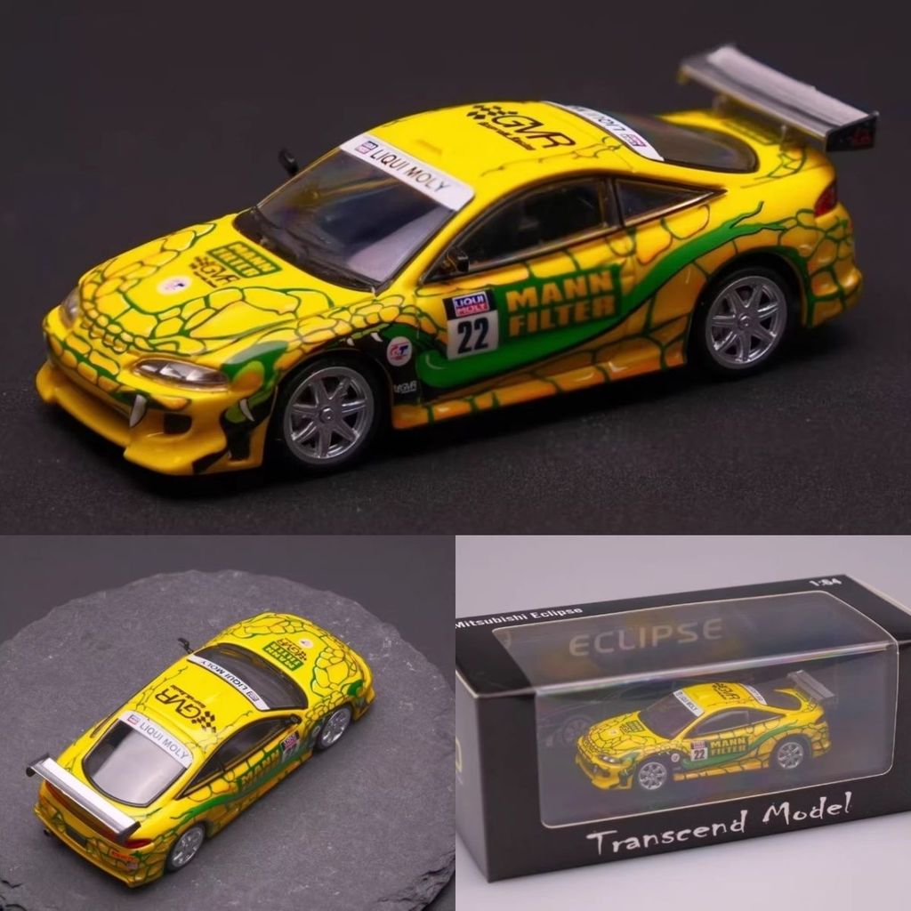 TranScenD Model-TSD 1/64 Mô Hình Xe Mitsubishi Eclipse Mamba Livery #22 Đúc Kim Loại Trang Trí Sưu T
