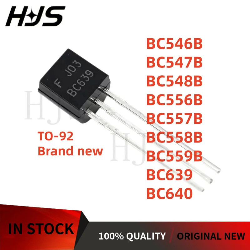 100 Cái / lốc BC556B BC559B BC546B BC557B BC558B BC640 BC548B BC639 BC547B power triode bóng bán dẫn