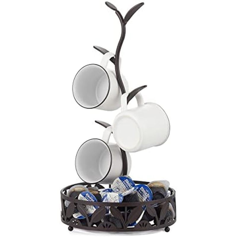 ALLCENER Mug Holder, Countertop Mug Tree, Coffee Mugs & Tea Cup Storage Rack, Coffee Counter Bar Acc