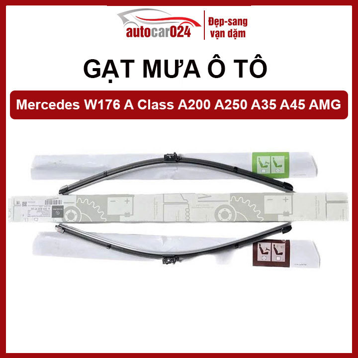 Bộ 2 Chổi Gạt Mưa Ô Tô Silicon Theo Xe Mercedes W176 A Class A200 A250 A35 A45 AMG