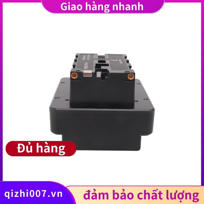 Pin V Mount V-Lock sang NP-F F550 F570 F750 F970 Bộ chuyển đổi pin giả màu đen Tấm chuyển đổi pin D-