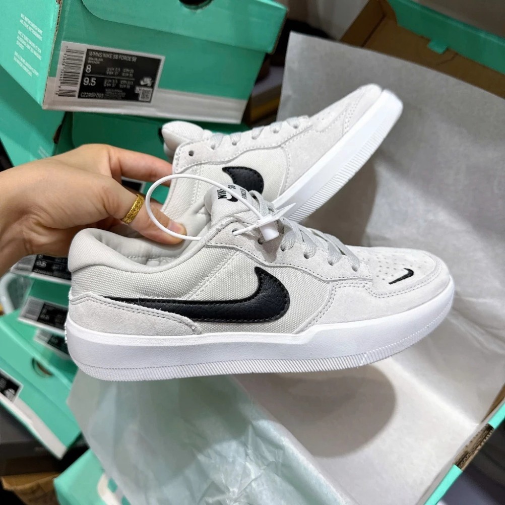 【COD】Giày Thể Thao SB Force 58 ‘Photon Dust’, Giày Sneaker SB Xám Vệt Đen Bản Đẹp Full Box
